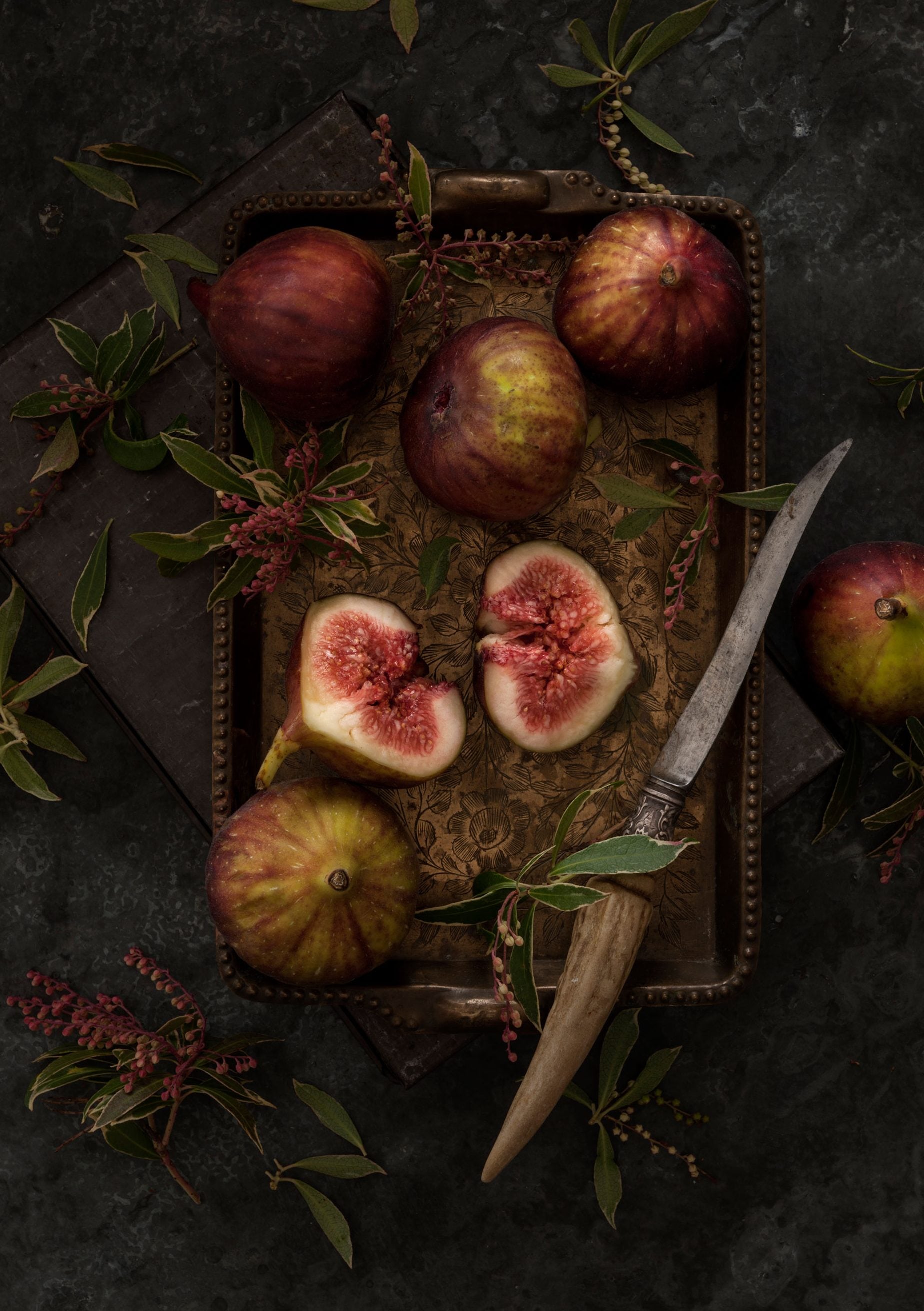 Figs composition, Photography, Food styling